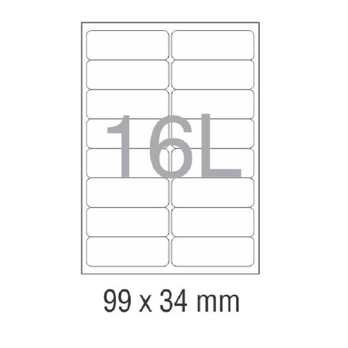 کاغذ پشت چسب دار A4 برش خورده نواجت مدل 16L