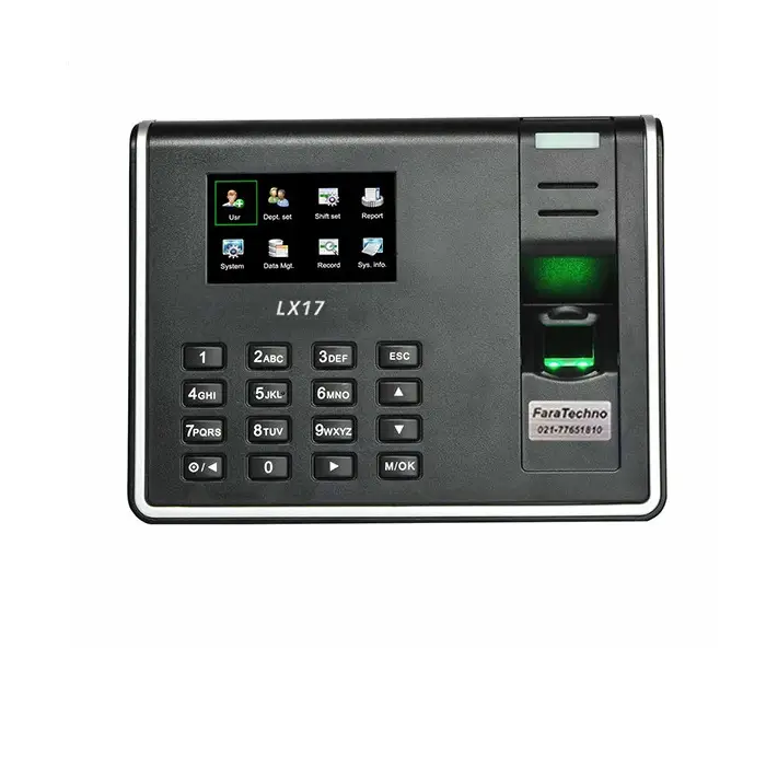 Faratechno- Time-and- Attendance- Device-Model-LX17 دستگاه حضور و غیاب فراتکنو LX17