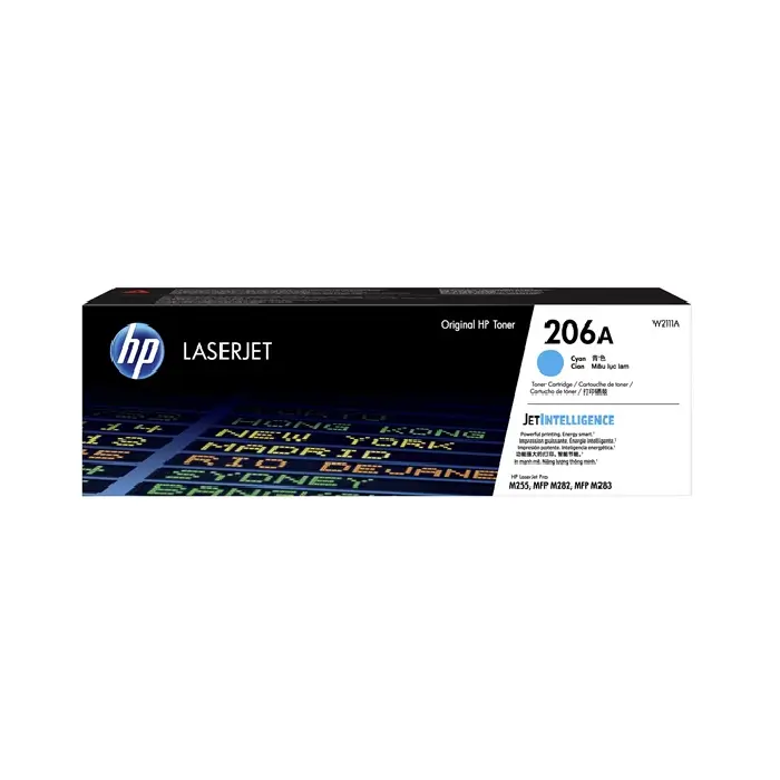hp-206a-cyan کارتریج لیزری اچ پی HP 206A –آبی