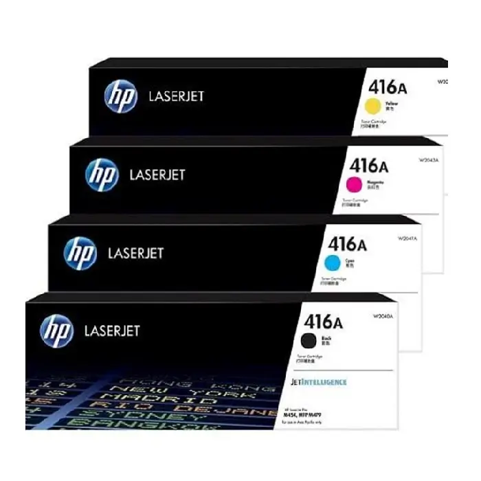 hp-416a-4color کارتریج لیزری اچ پی HP 416A – چهار رنگ YMCK