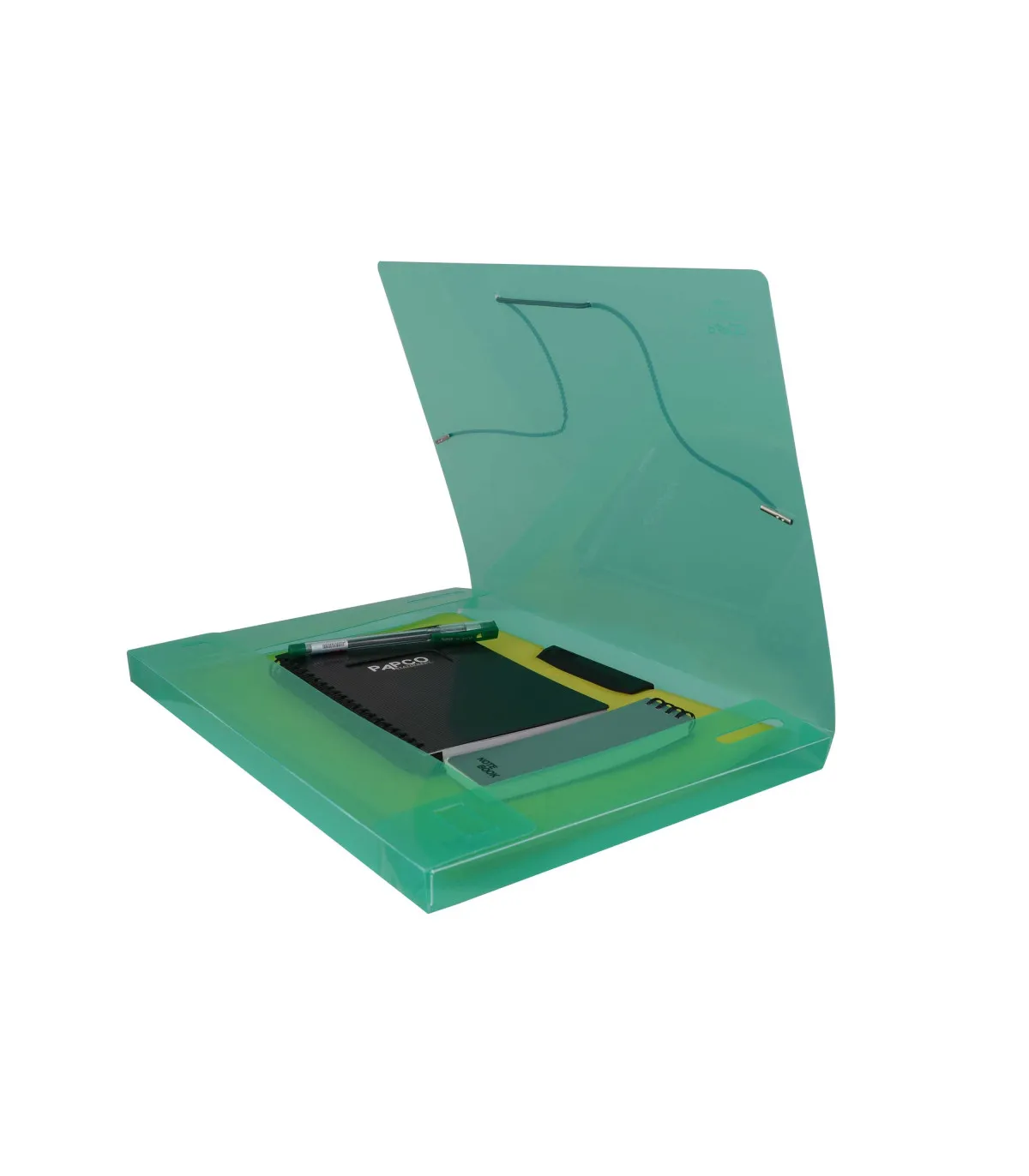 کیف مدارک کش‌دار شفاف 2 سانتی پاپکو کد S501-2T